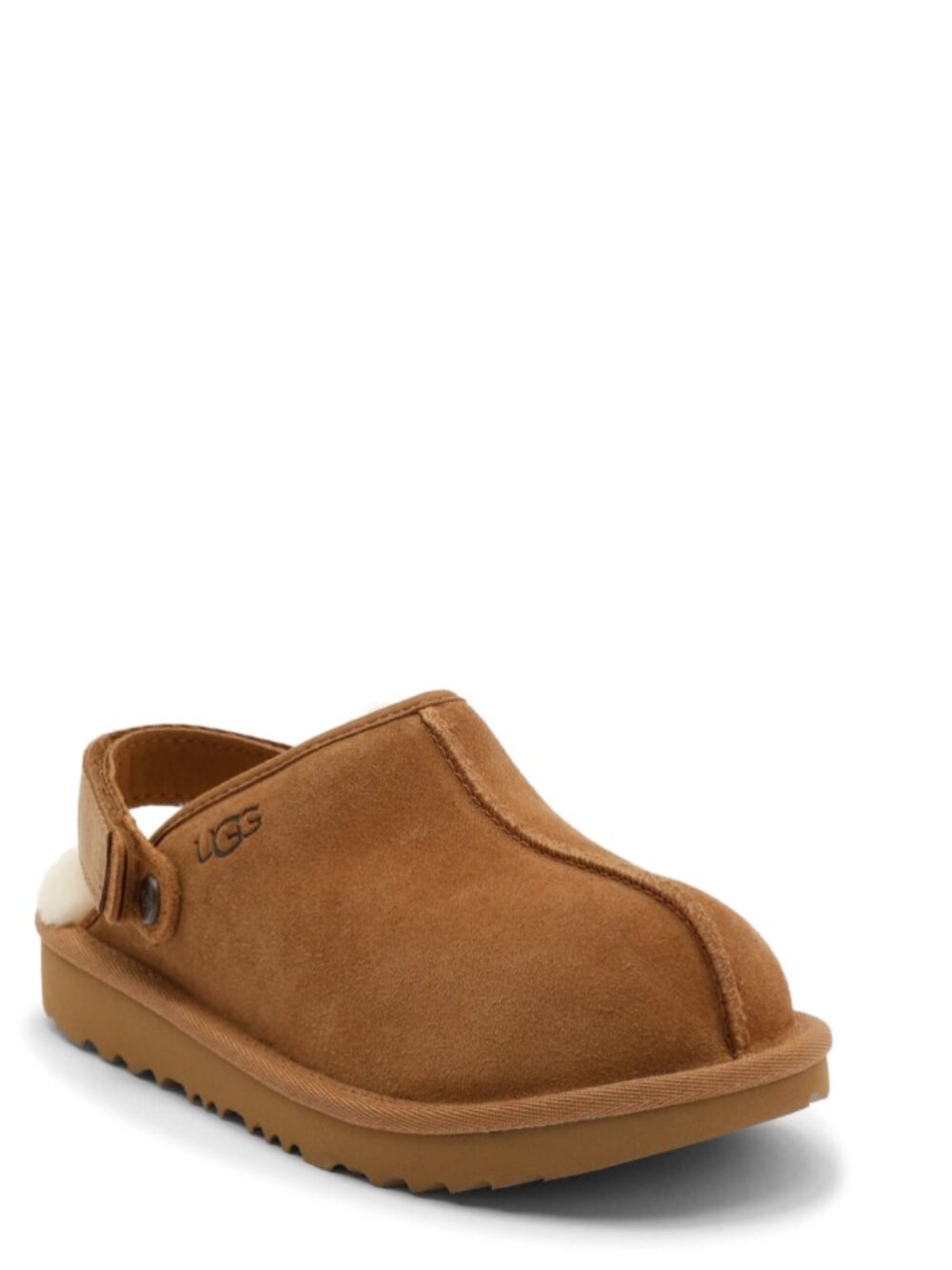 new UGG lanah clog fur lined chestnut tan 8 womens